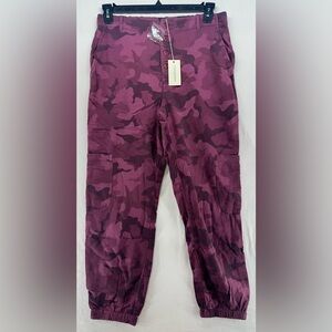 Sundance Pink Camo Joggers Pants Pull‎ On Casual Women’s Size XS NWT